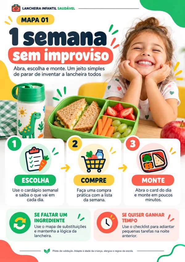 Entregável do Guia: Combinação de lancheira infantil