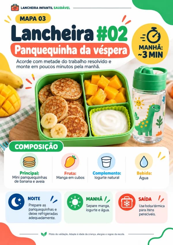 Entregável do Guia: Ideias variadas para lanche escolar