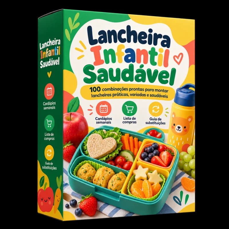 Tudo o que você vai receber no Guia Lancheira Infantil Saudável